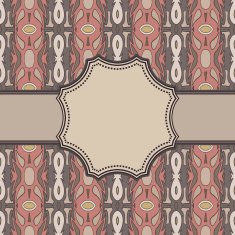 Vintage vector ethnic frame N3
