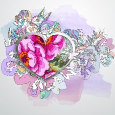 Decorative floral background N37