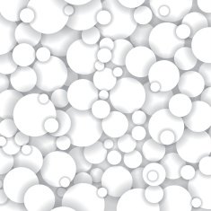 vector pattern of white circles with shadows N2