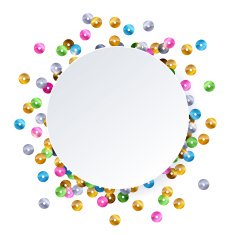 Scattered sequins glowing backgound N3