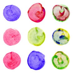 Vector watercolor circles N2