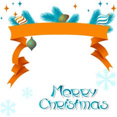 Vector Merry Christmas background in retro style N6