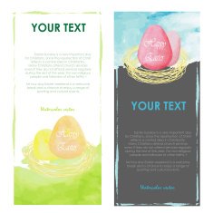 Yellow pink gray blue nice Banners of holiday colorful tropical N2