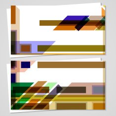 Vector business-card set for your design N379