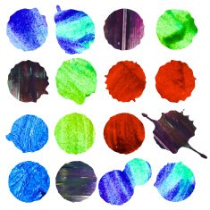 Vector watercolor stains N8