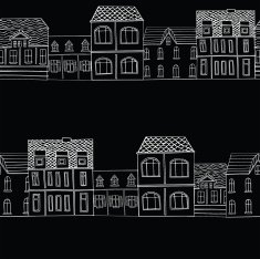 vector pattern with houses N9