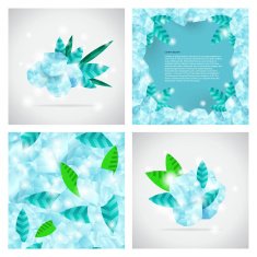 Ice cubes with mint