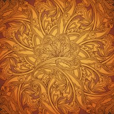 Ethnic round ornament N2