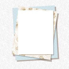 Vector card with roses pattern N2