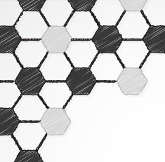 Seamless soccer ball texture hand drawn scribble effect N2
