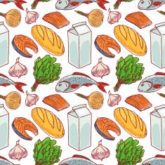 background with different food - 2 N2