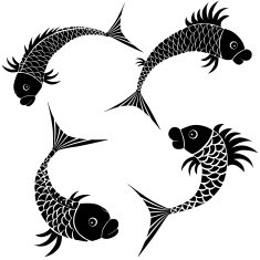 Fish sketch design icon N2