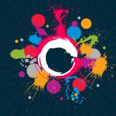 Colored modern vector acrylic wallpaper eps8 blob pattern