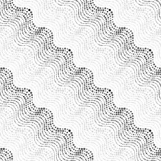 Repeating ornament of dotted wavy texture