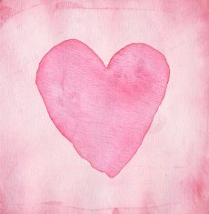 Pink Watercolor Heart N3