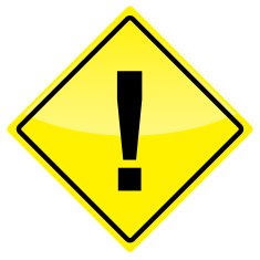 Yellow Warning Sign N6 free image download