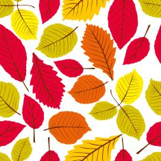 Leaves seamless wallpaper background natural endless pattaern