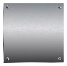 Brushed Metal Plate With Screws
