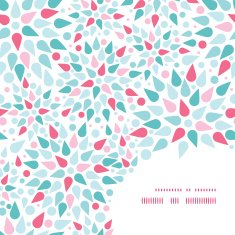 Vector abstract colorful drops frame corner pattern background N2