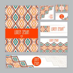 corporate Identity with abstract pattern N2