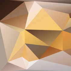 Orange and beige abstract polygonal background N2