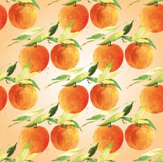 vector watercolor orange pattern