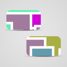 Vector business-card set for your design N388