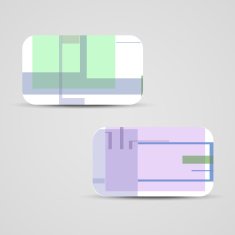 Vector business-card set for your design N392