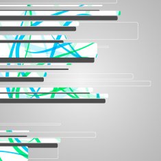 Abstract futuristic shapes N16