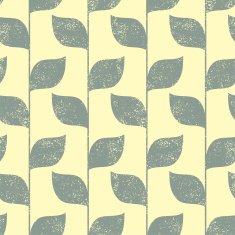 Seamless green leaves grunge pattern