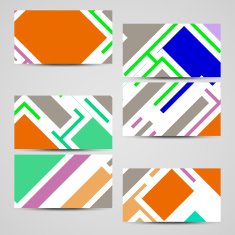 Vector business-card set for your design N414