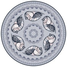 Mandala made of Seashells N7
