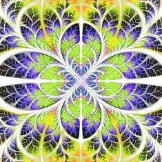 Symmetrical fractal pattern Collection - tree foliage N7