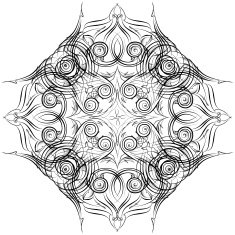 Mandala Skeych Graphic pattern modern ornament N8