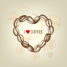 Retro Vintage Coffee card on grunge background N2