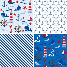 Seamless Nautical Patterns