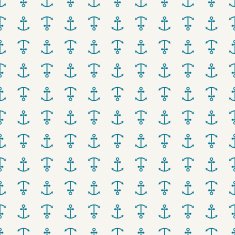 Seamless pattern of anchors endless sea background N2