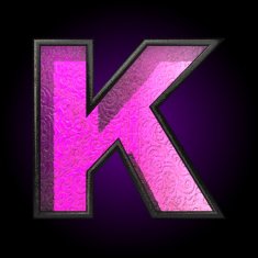 vector pink plastic figure k N2