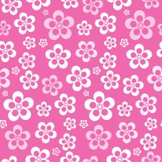 Abstract Seamless Pink Flower Pattern N2
