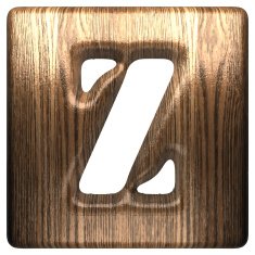Vector wooden figure z