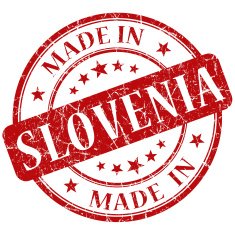 Made In Slovenia red stamp