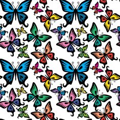 butterfly vector seamless texture