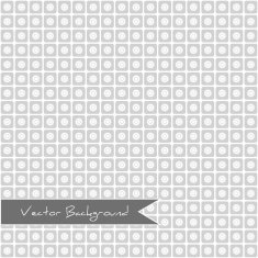 white geometric pattern with squares and circles