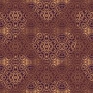 Seamless laced pattern in medieval style with hearts