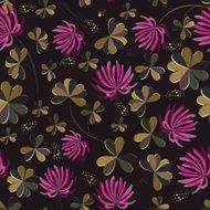 Seamless flower shamrock leaves N2