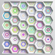3d geometric background with shadows paper look graphic N4