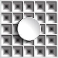 3d geometric background with shadows paper graphic Place for text N5