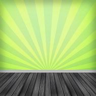 Empty room interior with green wallpaper High resolution textu