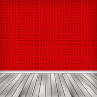 Empty room interior with red wallpaper High resolution texture