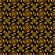Vintage beautiful background with rich leaf ornament N2